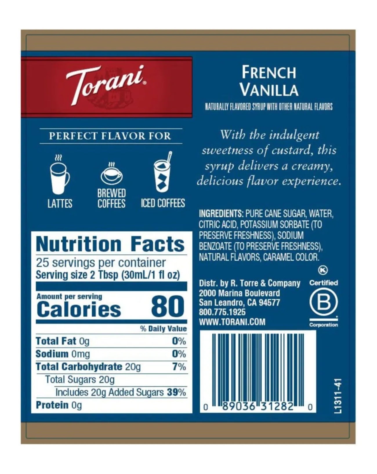 Torani French Vanilla