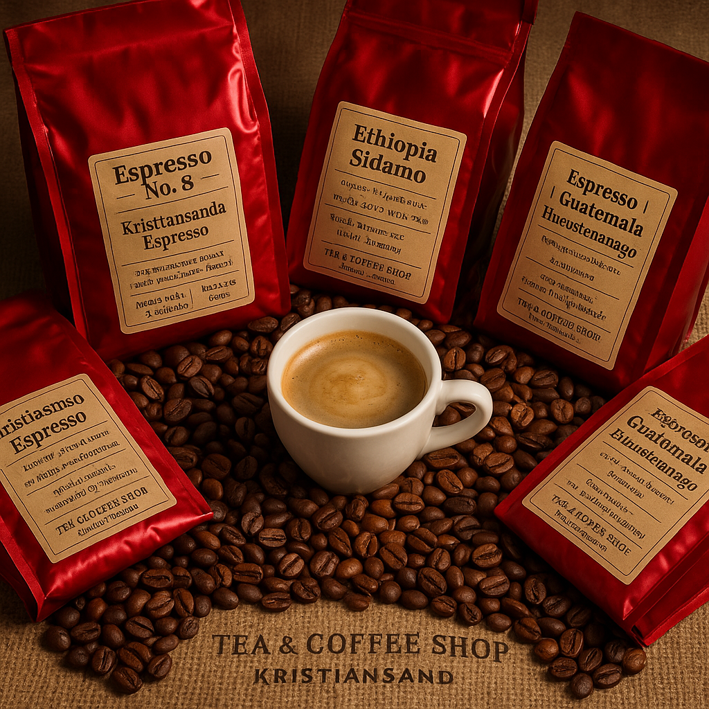 Espresso prøvepakke med 8 ulike kaffer