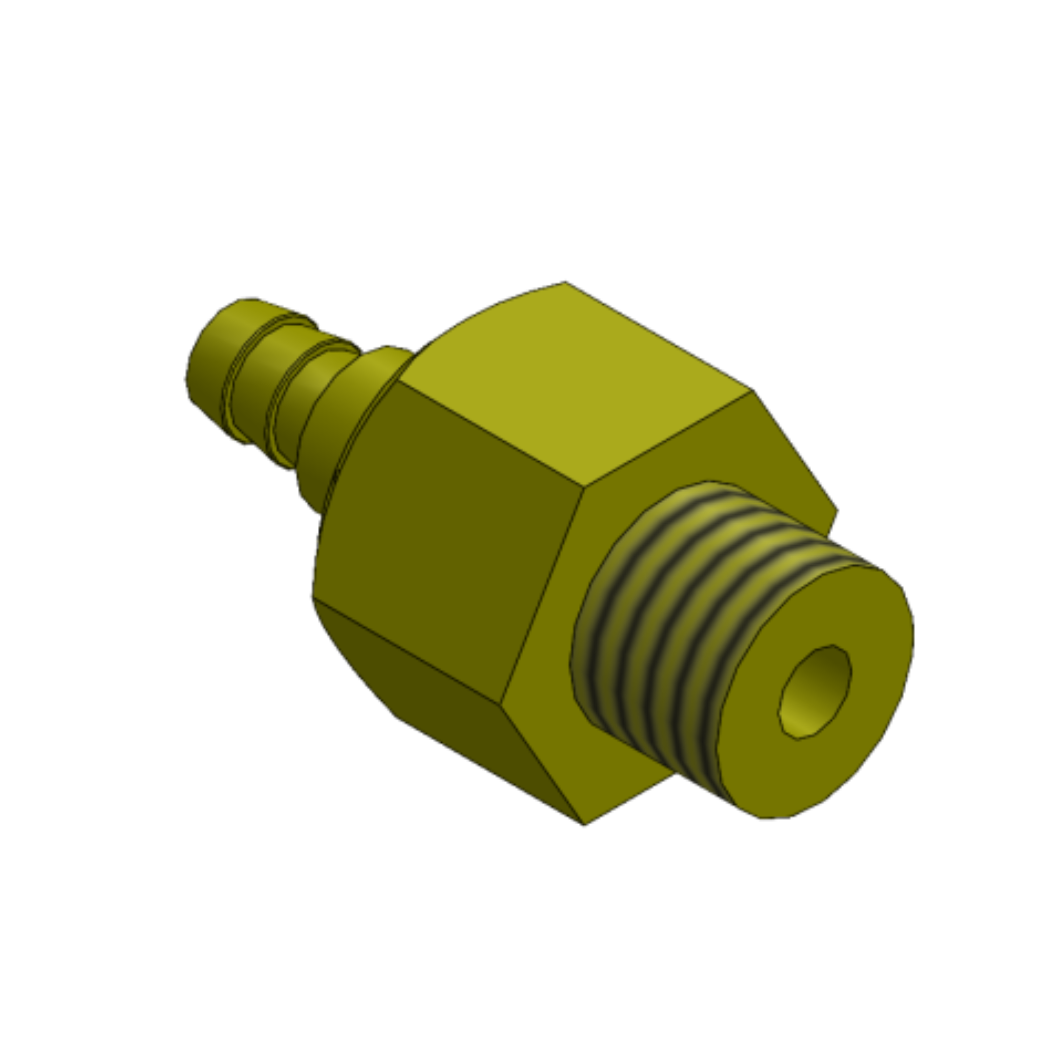 ECM Anti-vacuum valve with drain 1/4" 1/4"M